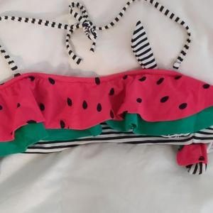 Watermelon bandeaux top